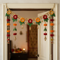 AI-generated festive door toran concept, actual design not confirmed