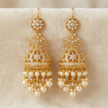AI-generated jhumka earrings concept, not actual inventory