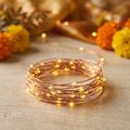 Illustrative Diwali LED string lights with a warm golden glow
